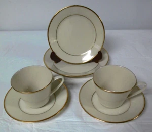 Lenox Reverie Set of 1 Salad &1 BREAD Plate SET OF 2 CUPS & SAUCERS - Picture 1 of 5