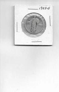 Moneta da quarto di dollaro Liberty in argento 90% 1929-S! #1Q22-117 - Foto 1 di 2