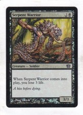 Magic: MTG: 8th Edition: Foil: Serpent Warrior