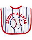 First Impressions Daddy’s All Star Red White Blue Baseball Bib