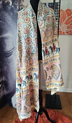 Chal grande multifuncional envolvente estampado animal de cachemira 62"" x 102"" SIN MARCA Foto 1 de 4