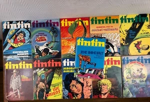 11x TINTIN Hebdomadaire Année 1974 (Edition BELGE) Nr entre 25 et 38 - Picture 1 of 8