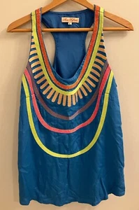 Mara Hoffman Women's Scoop Neck Multicolor Tank Top Blouse Size L - Picture 1 of 9