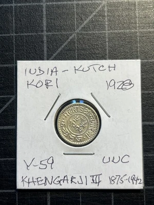 India Kutch Lori Khengarji III Unc 1928 Foto 1 de 2