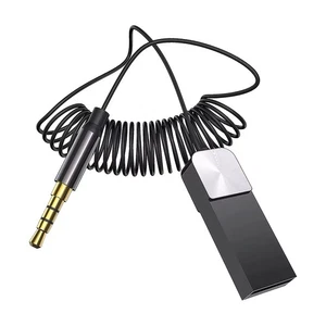 Adattatore AUX audio stereo auto Bluetooth 3,5 mm ricevitore musicale wireless vivavoce - Foto 1 di 16
