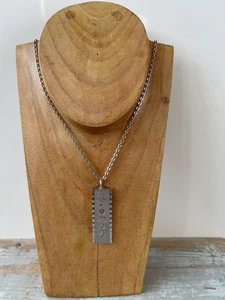 Massive Silberbarren Halskette 30 g UK Punze 1977 QEII Jubiläum 20" Kette - Bild 1 von 11