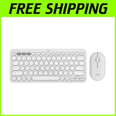 Pebble 2 Combo Wireless Keyboard & Mouse - Tonal White - Image 1 of 4