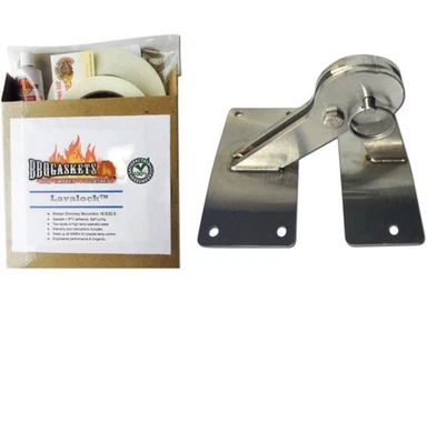 Kit de bisagra y junta de acero inoxidable para barbacoa Total Control para Weber Smokey Mountain WSM... Foto 1 de 4