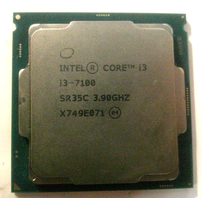 Procesador CPU Intel i3-7100 3,9 GHz 6 MB de caché cuatro núcleos SR35C Foto 1 de 4