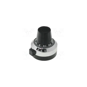 Manopola precisione per potenziometro 50 tacche/giro con blocco Ø22 x 24mm - Imagen 1 de 1
