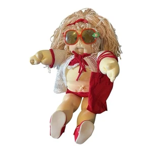 Vintage 1983 Cabbage Patch Kids Doll girl Little People soft sculpture Blonde - Picture 1 of 11