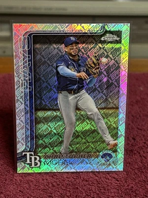 2025 Topps Chrome - Christopher Morel #64 Topps Refractor - Image 1 of 2