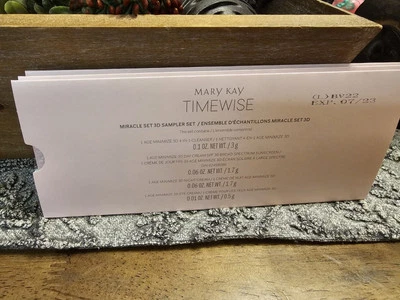 Mary Kay Timewise Miracle 3D Sample Set  Combo/Oily SPF30 EXP: 07/23, Lot Of 3 - Image 1 of 3