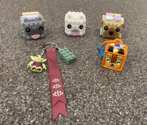 LOT Lego Dots Picture Holders 41904 Leopard Bag Tag 41929 Elves Roblin Key Chain - Picture 1 of 15