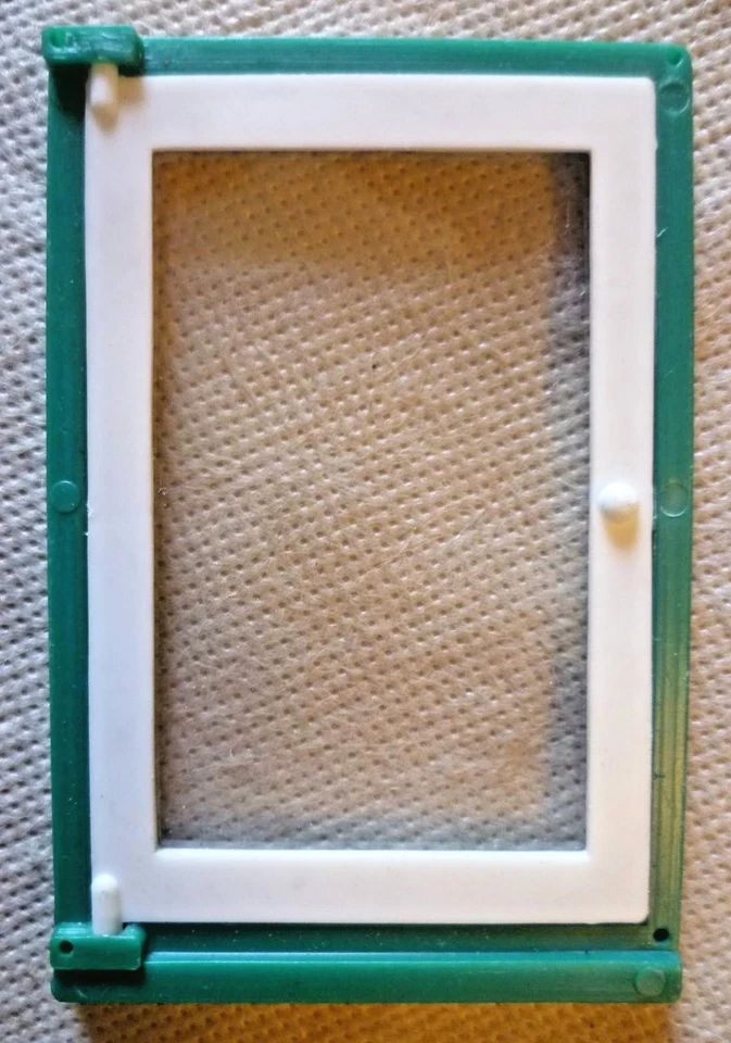 Vintage Dolls House DIY - Caroline's Home Single Plain Glazed Green Window #2 - Image 1 of 1