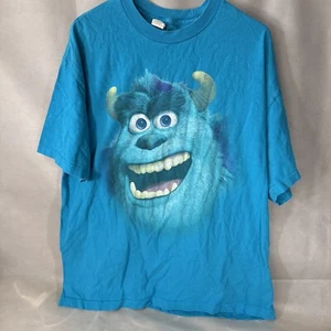Vintage Y2K Disney Pixar Sully Big Face Monsters Inc T-Shirt Sz Adult XL Blue ii - Picture 1 of 10