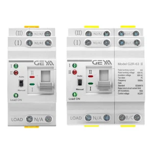 Interrupteur de transfert automatique double puissance GEYA Mini 25-63A réseau vers générateur 110/220V - Photo 1/11