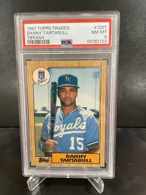1987 Topps Traded Tiffany 120T Danny Tartabull RC *PSA 8* Kansas City Royals AS - Image 1 of 2