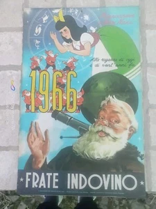 BIANCANEVE E I SETTE NANI 1966 WALT DISNEY CALENDARIO FRATE INDOVINO - Foto 1 di 3