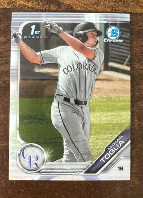 Michael Toglia  2019 Bowman Chrome Draft  Baseball Card #BDC64 - Image 1 of 2