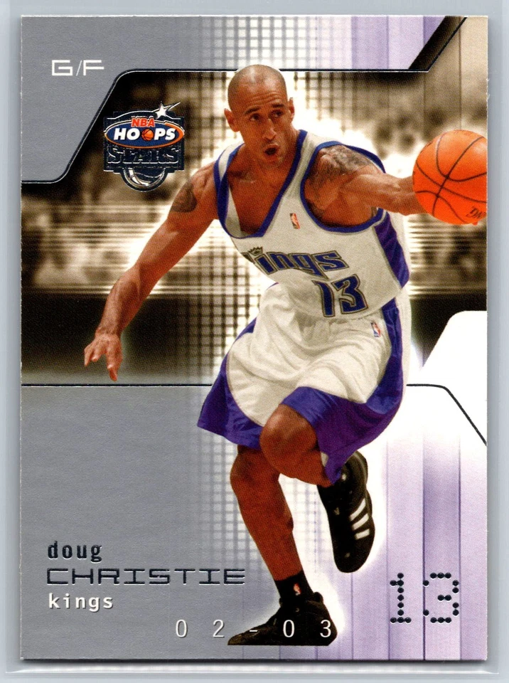 2002-03 Fleer NBA Hoops Stars Doug Christie Sacramento Kings #139 - Image 1 of 2