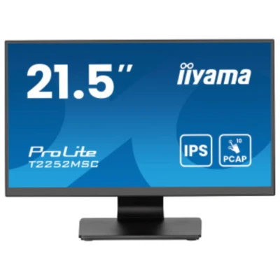 IIYAMA 21.5" ProLite IPS FHD 5ms PCAP 10pt Touch Monitor 1:1000 T2252MSC-B2AG - Image 1 of 4