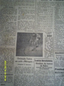 CYCLISME 1947 1948 8 JOURNAUX TELEGRAMME DE BREST ARTICLES BOBET LOUISON - Imagen 1 de 8