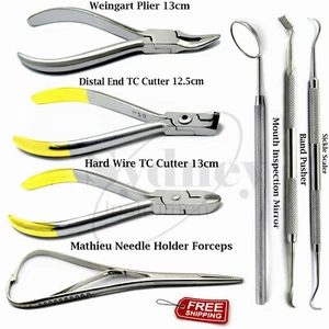 Dental Orthodontic Kit Bracket Ligature Braces Archwire Needle Holder Forceps - Bild 1 von 8
