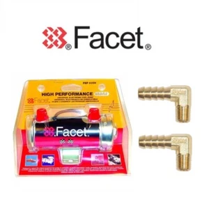 GENUINE FACET TRACTOR FUEL PUMP 477060E CLAMSHELL KIT FEP60SV WITH 8mm UNIONS - Picture 1 of 1