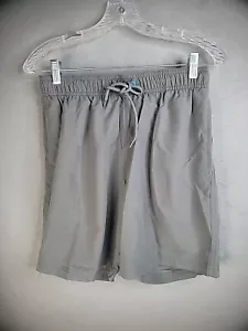 New George Mens Swim Trunks S Small 28-30 Grey Blue Above Knee Beach Vacation - Picture 1 of 11