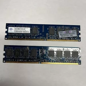 NT1GT64U8HBOBY-3C 1GB 667Mhz 240-PIn 2Rx8 DIMM PC2-5300U 377726-888 - Picture 1 of 2