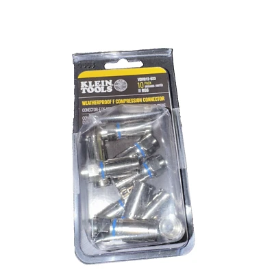 Weatherproof F-Compression Connectors RG6 10-Pack - Image 1 of 3