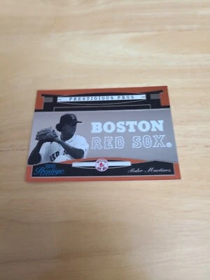 2005 Playoff Prestige Prestigious Pros Orange #rd /500 Pedro Martinez #PP-45 $$$ - Image 1 of 2