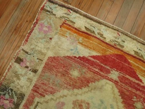 Vintage Turkish Oushak Ushak Square Rug Size 3'7''x3'10'' - Picture 1 of 4