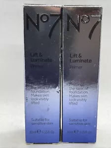No7 Lift & Luminate Primer for Sensitive skin 1oz 2 PCS Fast free ship - Picture 1 of 3