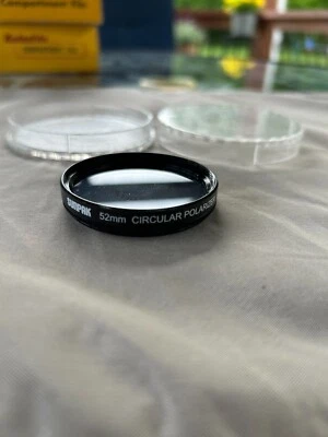 Sunpak  52mm Lens Circular Filter PL Polar Polarizer with Case - Image 1 of 2