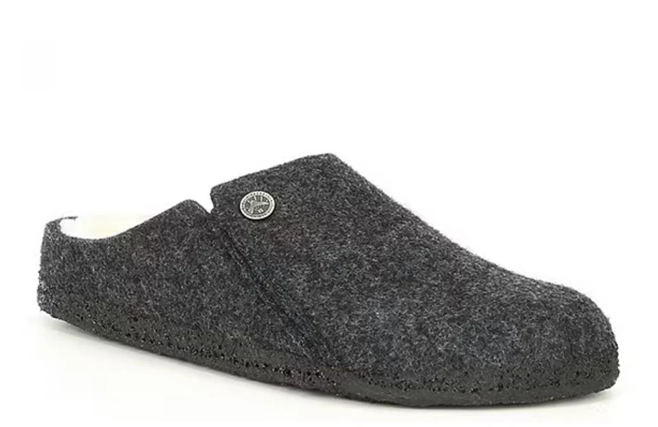 Birkenstock Zermatt Remache Gris Piel de Oveja Deslizable ¡¡Mulas!!(41 euros) 10 EE. UU. Foto 1 de 4