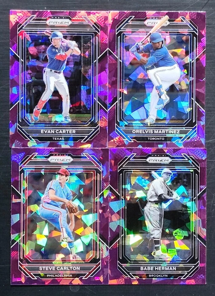 2023 Panini Prizm Baseball PURPLE ICE PRIZMS with Rookies You Pick the Card - Image 1 of 1