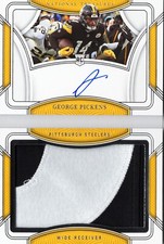 2022 panini national treasures George Pickens rookie patch auto booklet /49 #rjb