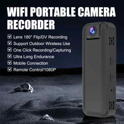 HD 1080P Mini WiFi Camera Sports Body Police DV Cam Law Enforcement Recorder 32G - Image 1 of 4