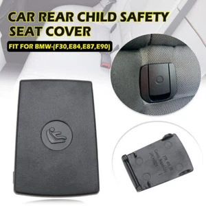 Black For BMW F30 E90 1 3 Series Rear Child Seat Anchor ISOFix Cover Autos AG - Bild 1 von 6