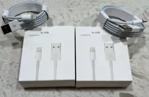2-Pack OEM Fast Charger Cable Cord For iPhone 5 6 7 8 X 11 12 13 14 Pro Max 6FT - Picture 1 of 15