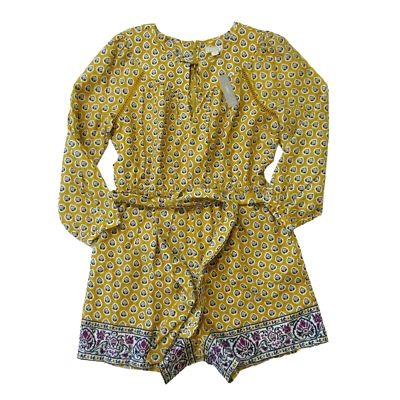 NWT J.Crew Point Sur Summer Paisley Romper in Sweet Violet Mustard Floral 6 - Image 1 of 4