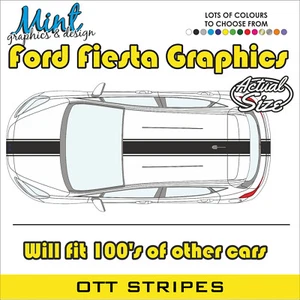 FORD FIESTA OTT VIPER Compatible ST Rayas RS 3/5 Calcomanías Adhesivas Gráficos 015 - Imagen 1 de 4