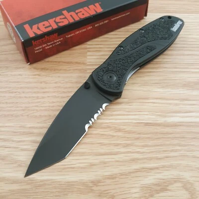 Cuchillo Plegable Táctico Kershaw Blur 31/2" Hoja Inoxidable Aluminio/Mango Trac-Tec Foto 1 de 4
