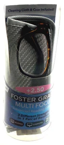 Computadora Foster Grant Readers +2.50 Estuche Conan 54-18-140 Tela Marrón Multi Enfoque - Imagen 1 de 2
