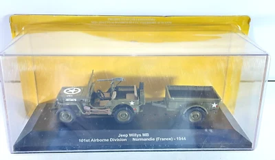 EM035 Eaglemoss Jeep Willys MB 101st Airborne Div Normandie France 1944 - NEW - Image 1 of 4