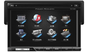 POWER ACOUSTIK PD-710B SINGLE DIN STEREO WITH 7" TOUCHSCREEN LCD USB & BLUETOOTH - Picture 1 of 1