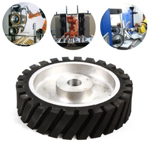 Gummirad Kontaktrad Rolle Rad Für Schleifband Bandschleifer Aluminiumkern 200mm - Bild 1 von 14