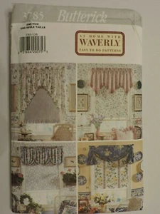 Butterick 3785 Sewing Pattern At Home with Waverly Easy Valance Shade Package - Picture 1 of 4